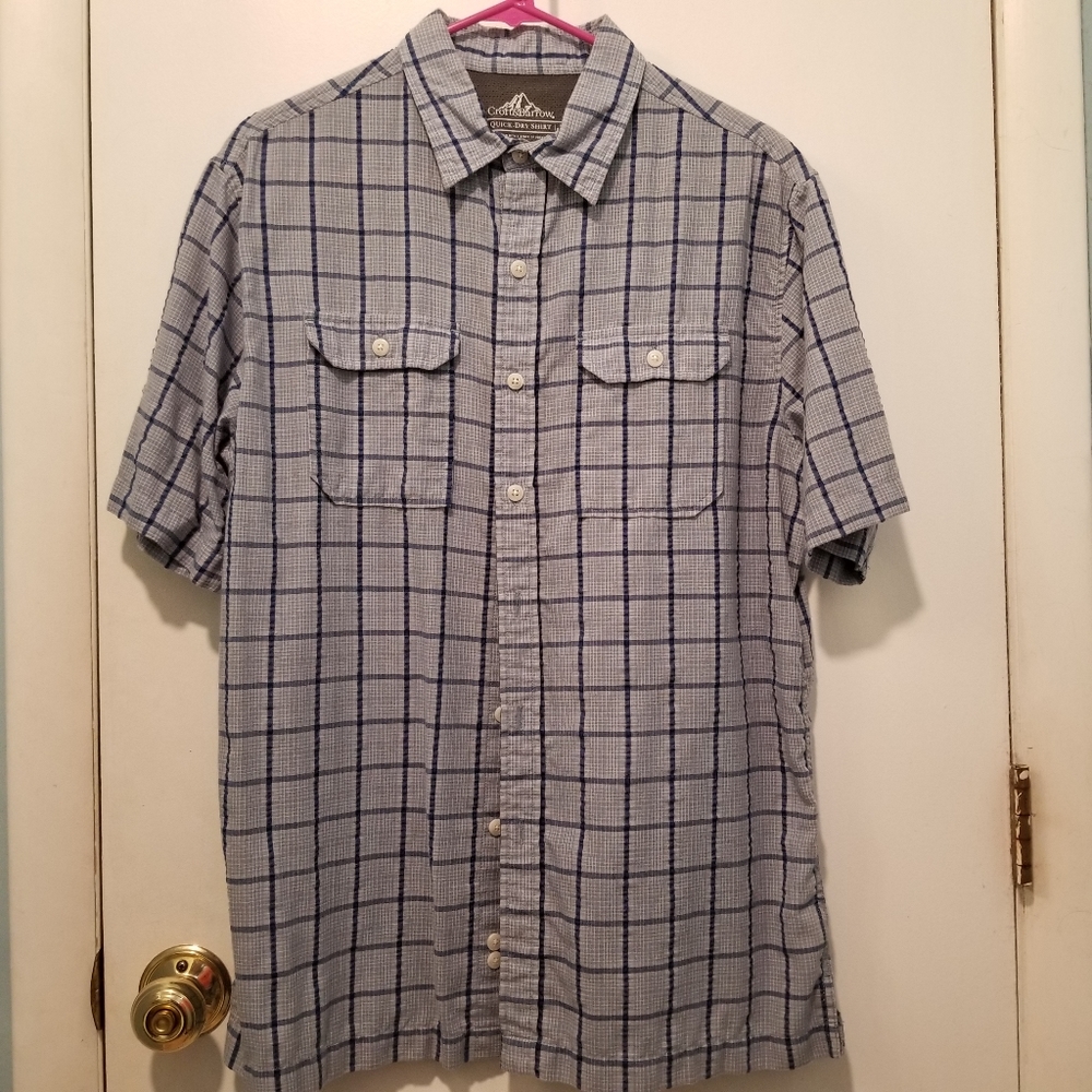 (SOLD!)Croft & Barrow Checked Short Sleeve Button-up - Picture 1 of 5